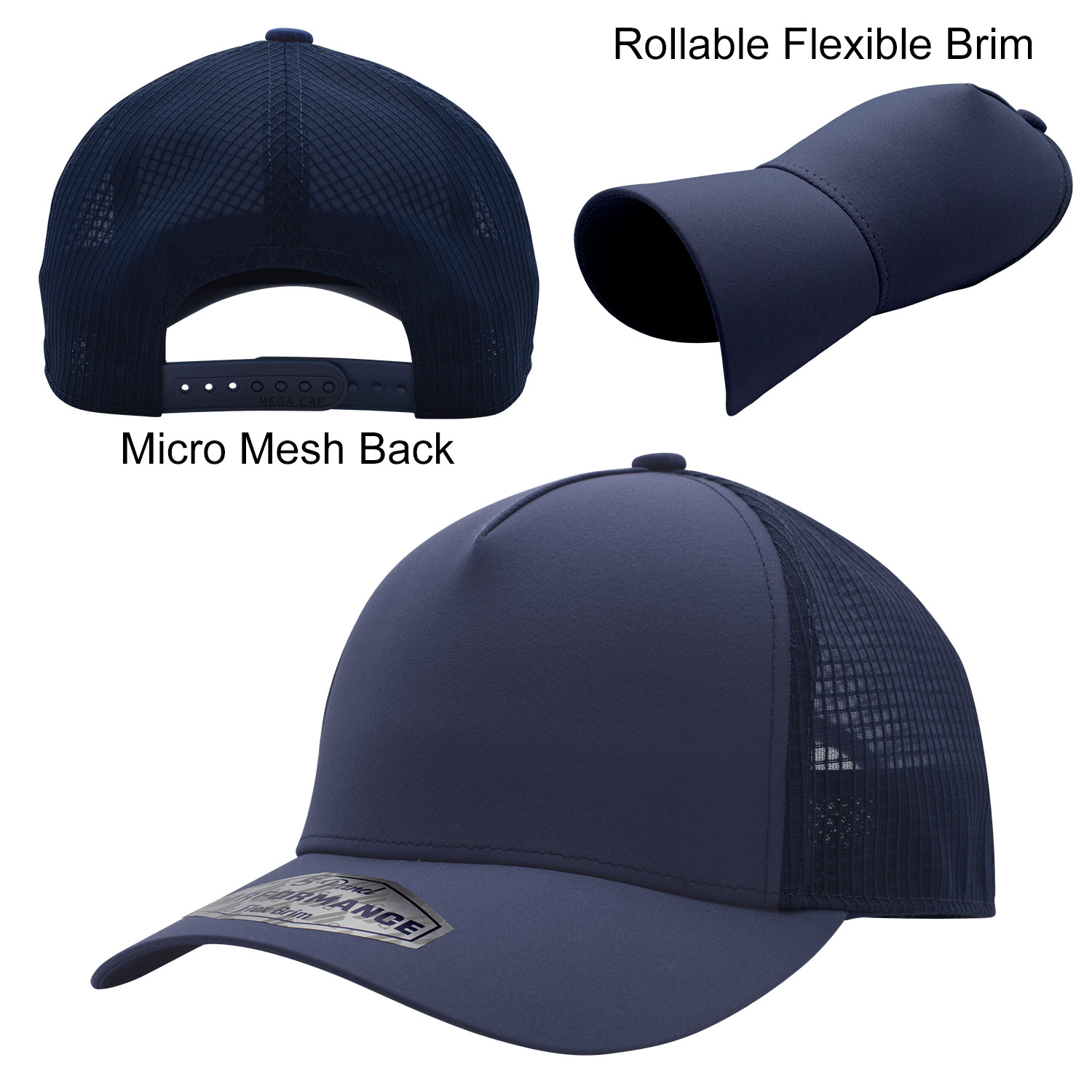 Performance Trucker Cap with Flexible Brim