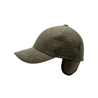 Product image of Men's Corduroy Winter Cap W/Warmer Flap