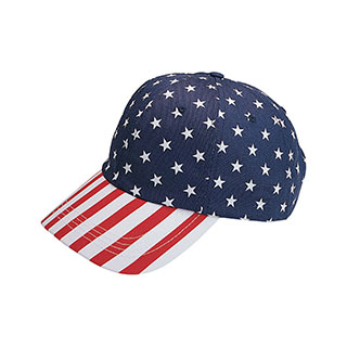 Product image of Low Profile USA Flag Print Twill Cap