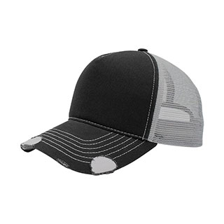 Product image of Distressed Cotton Twill Mesh Trucker Cap