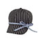 ladies-white-stripe-6-panel-cotton-twill-cap-6592-BLACK