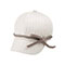 ladies-white-stripe-6-panel-cotton-twill-cap-6592-STONE