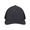 deluxe-trucker-cap-6848A-CHARC-BLK-front