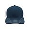deluxe-trucker-cap-6848A-SMK.BLUE-WT-front