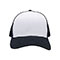 deluxe-trucker-cap-6848A-WT-NVY-NVY-front