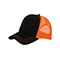 fashion-quilted-trucker-cap-with-neon-mesh-6878B-BLK-N.ORNG
