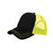 fashion-quilted-trucker-cap-with-neon-mesh-6878B-BLK-N.YLW