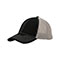mega-flex-brushed-cotton-fitted-mesh-back-cap-6896-BLK-GREY
