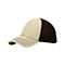 mega-flex-brushed-cotton-fitted-mesh-back-cap-6896-KK-BROWN