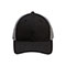 poly-cotton-twill-trucker-cap-6901M-BLK-GREY-front