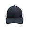 poly-cotton-twill-trucker-cap-6901M-NVY-WT-front