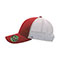 recycled-polyester-twill-trucker-cap-6901MR-RED-WT-side