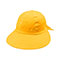 ladies-large-peak-hat-w-bow-tie-6907B-YELLOW