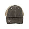 washed-herringbone-cotton-twill-trucker-cap-6990-BROWN-KK-front