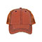 washed-herringbone-cotton-twill-trucker-cap-6990-ORANGE-front
