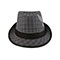 plaid-fedora-hat-8925-BLK-GRY-M-front