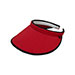 infinity-selections-brushed-cotton-clip-on-visor-4129-RED-BLK