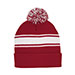 striped-pom-cuff-beanie-5076-RED-WT