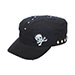 washed-ladies-brushed-canvas-army-cap-6563-BLACK