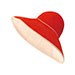 ladies-reversible-terry-cloth-wide-brim-bucket-hat-6590-RED-WT