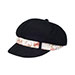 ladies-peach-finish-brushed-cotton-newsboy-cap-6593-BLACK