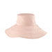 ladies-linen-wide-brim-hat-6594A-PEACH