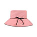 ladies-linen-wide-brim-hat-6607-PINK-CHARC-side