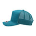 cotton-twill-trucker-cap-6807B-AQUA-side