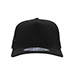 cotton-twill-trucker-cap-6807B-BLACK-front