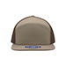 cotton-twill-7-panel-trucker-cap-6824-KK-BROWN-front