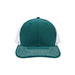 recycled-canvas-trucker-cap-6848C-TEAL-WHITE-front