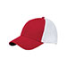 deluxe-brushed-cotton-twill-trucker-cap-6849-RED-WT