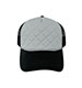 fashion-quilted-trucker-cap-6878-GREY-BLK-front