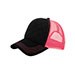 fashion-quilted-trucker-cap-with-neon-mesh-6878B-BLK-N.PINK