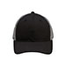 poly-cotton-twill-trucker-cap-6901M-BLK-GREY-front
