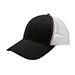 poly-cotton-twill-trucker-cap-6901M-BLK-WT
