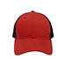 poly-cotton-twill-trucker-cap-6901M-RED-BLK-front
