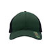 recycled-polyester-twill-trucker-cap-6901MR-D.GRN-BLK-front