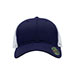 recycled-polyester-twill-trucker-cap-6901MR-NAVY-WT-front