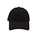 recycled-canvas-structured-cap-6957C-BLACK-front