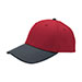 deluxe-brushed-cotton-twill-snapback-cap-6958-RED-CHARC