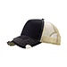 distressed-cotton-twill-mesh-trucker-cap-6984-BLK-KK