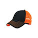 heavy-cotton-twill-trucker-cap-w-neon-mesh-7641B-BLK-N.ORNG