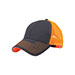 heavy-cotton-twill-trucker-cap-w-neon-mesh-7641B-D.GRY-N.ORNG