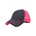 heavy-cotton-twill-trucker-cap-w-neon-mesh-7641B-D.GRY-N.PINK