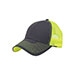 heavy-cotton-twill-trucker-cap-w-neon-mesh-7641B-D.GRY-N.YLW