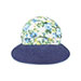 ladies-printed-flower-large-peak-hat-7671A-front
