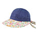 ladies-printed-flower-large-peak-hat-7671B-NVY-PINK.F