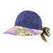 ladies-printed-flower-large-peak-hat-7671B-NVY-PINK.P