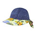 ladies-printed-flower-large-peak-hat-7671B